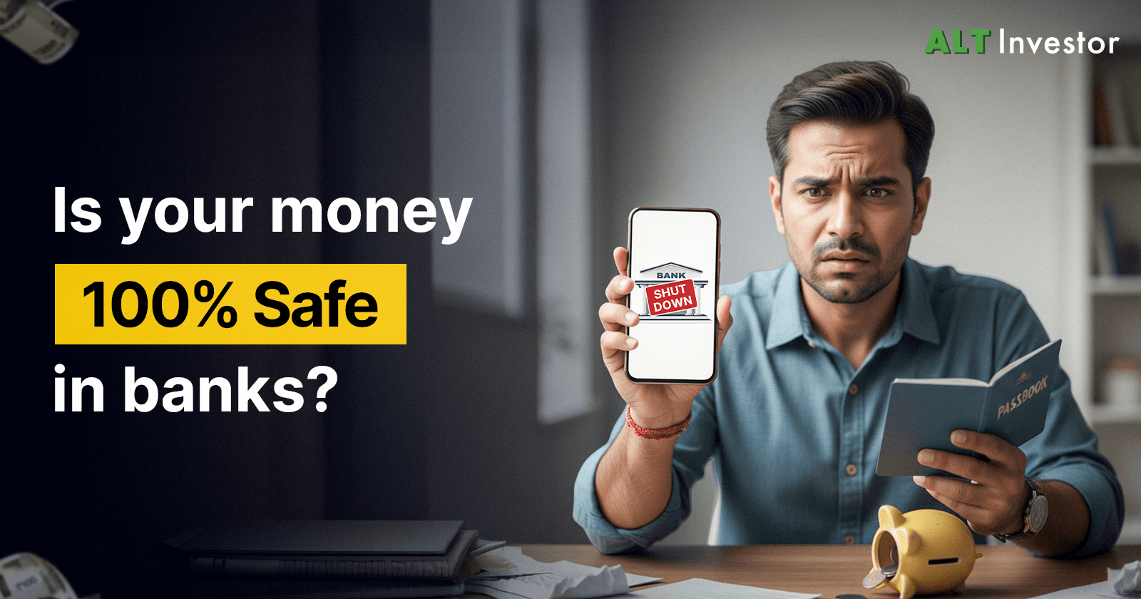 What happens to your money if a bank shuts down in India?